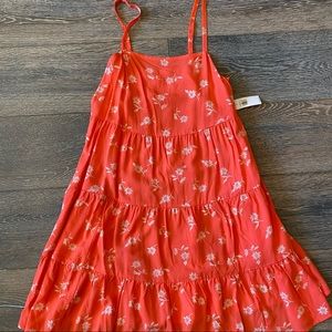 Old Navy sundress, NWT, coral with white flowers